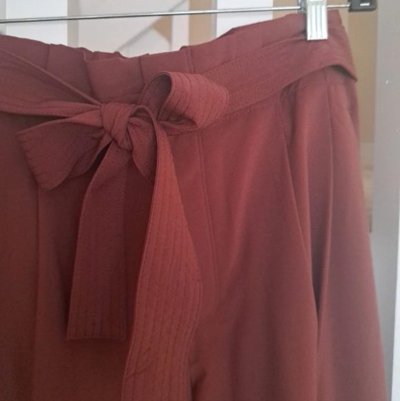 Athleta Skyline 2 Brick colored Quickdry Pants w built in belt sz10 EUC - Picture 4 of 8